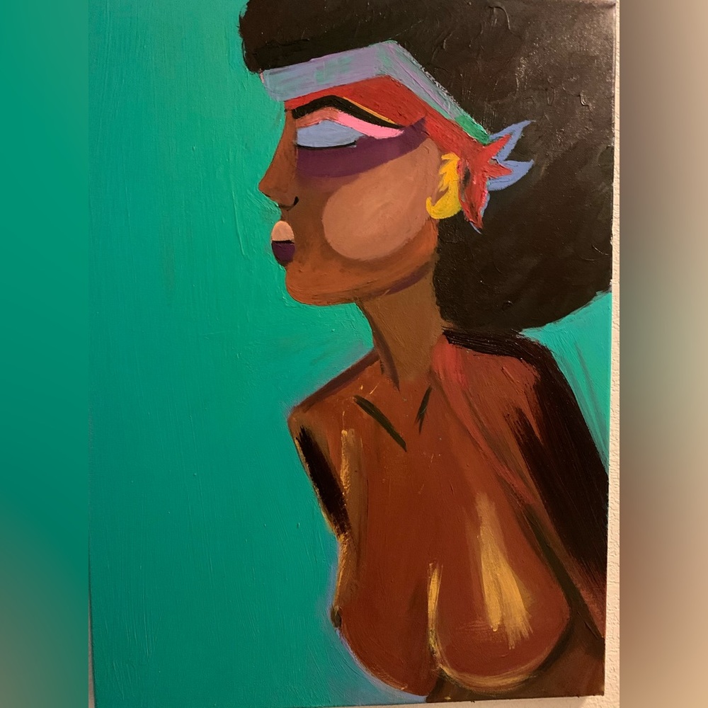 Local artist painting